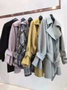 Mùa thu và mùa đông phụ nữ mới được may thủ công hai mặt áo len cashmere áo khoác ngắn chụp ảnh thay đổi giá - Áo len lót đôi