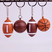 Đèn LED khóa bóng rổ bóng rổ chìa khóa mặt dây chuyền quạt hoạt động cung cấp có thể tỏa sáng sáng tạo những món quà nhỏ