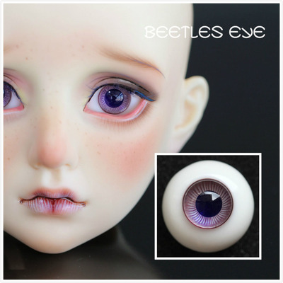 taobao agent [Beetles] BJD/SD doll handmade glass eye bead purple pupil A-01
