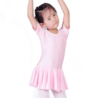 Детская танцевальная одежда для девочек -гимнастика подключена юбка юбки маленьких детей с короткими детьми.