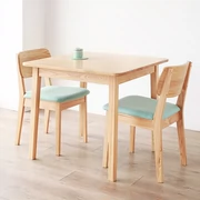 Rõ ràng bàn nước Bắc Âu tro bàn ăn gỗ hiện đại nhỏ gọn Nhật Bản căn hộ nhỏ vuông bàn ăn và ghế kết hợp