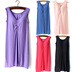 Phương thức đồ ngủ nightdress nữ mùa hè kích thước lớn váy dài với ngực pad bông nightdress nhà dịch vụ lỏng váy Pyjama