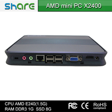 Компьютерный терминал 厂家直销 超低功耗迷你主机 主频amd e240