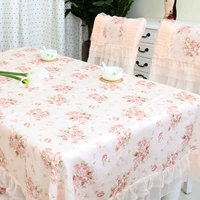 Mô hình vụ nổ tươi vườn ren khăn trải bàn khăn trải bàn vải dày vải ăn ghế bọc ghế đệm khăn bàn