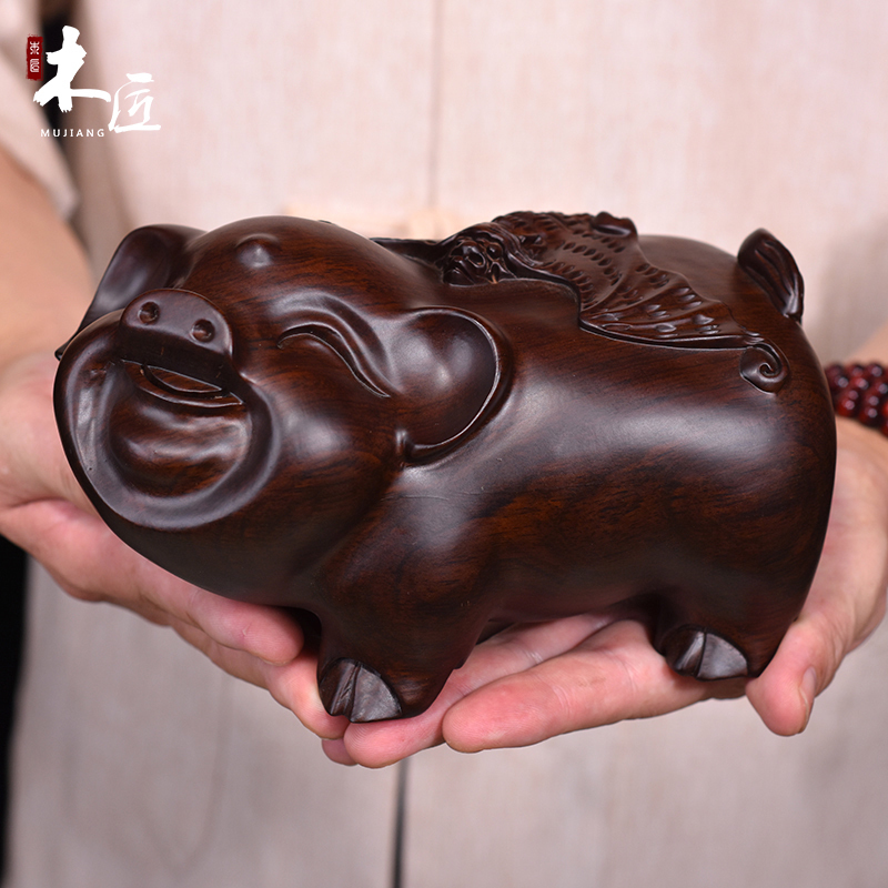 紅木工藝品 雞翅木象凳 招財鎮宅辟邪換鞋凳休閒凳 實木大象擺件