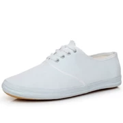 Giày vải vẽ tay trống Giày vải trắng tinh khiết hoạt động sinh viên giày khiêu vũ giày y tá giày công sở nam và nữ phổ quát