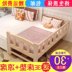 Đơn giản hiện đại lắp ráp gỗ rắn trẻ em giường trẻ em giường cũi công chúa với hộ lan tôn sóng nội thất dân cư giường đơn Giường