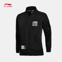 Li Ning loạt cuộc sống áo khoác ấm thể thao đứng cổ áo mùa đông ngắn dày dây kéo thể thao của phụ nữ áo 2018 áo phao lông vũ nữ dáng ngắn