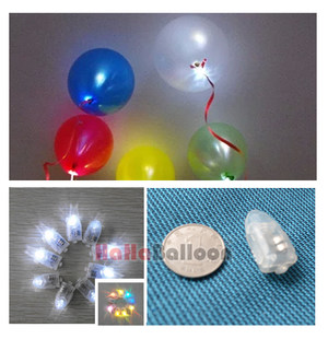 Party Holiday Balloon Small Ball Beads Led Balloon Special Mini -Glowing Brid Light Balloon Cold White Light Color Light