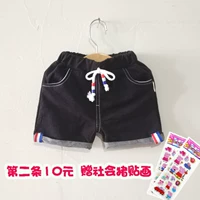 Của nam giới kho báu quần short mùa hè 2018 chàng trai mới phần mỏng denim cotton shorts 3 trẻ sơ sinh trẻ em của quần có thể được mở ra 1-4 tuổi shop quần áo trẻ em