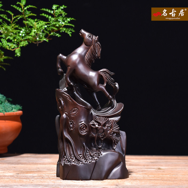 花開富貴木雕緬甸花梨木圓盤招財擺件掛件紅木實木工藝品家居送禮