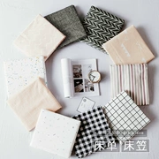 Nagano Tấm trải giường đơn bằng cotton đơn giản cotton Bông kẻ sọc trắng 1.5 1.8 ga trải giường - Trang bị Covers