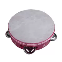 Trẻ em Orff Pink Tambourine 6 inch tambourine 8 inch tambourine Đồ chơi dạy học mẫu giáo chính hãng - Đồ chơi nhạc cụ cho trẻ em bộ trống jazz drum cho bé