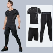 Quần áo thể dục nam phù hợp với đào tạo bóng rổ chạy nhanh khô ba mảnh phù hợp với quần thể thao quần thể dục