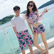 Cặp đôi đồ bơi mới 2018 Cặp đôi Hàn Quốc mẫu đồ bơi bảo thủ đi biển dành cho nữ - Vài đồ bơi