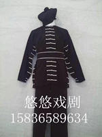 Боевые искусства/одежда Wusong/драматическая одежда черная заправка/уклонная одежда/черная форма выращивания