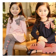 2018 mới cho bé gái mùa xuân và mùa thu tay dài phù hợp với 3-4-5-6 tuổi bé gái mùa xuân quần áo giản dị quần áo trẻ em - Phù hợp với trẻ em