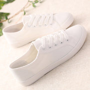 Mùa hè giày vải trắng nữ Hàn Quốc phiên bản của Harajuku hoang dã giày vải nghệ thuật giày trắng nữ giày phẳng giày sinh viên