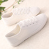 Mùa hè giày vải trắng nữ Hàn Quốc phiên bản của Harajuku hoang dã giày vải nghệ thuật giày trắng nữ giày phẳng giày sinh viên Plimsolls