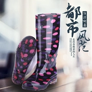 Giày cao cổ nữ bốn mùa mưa phiên bản Hàn Quốc của giày cao cổ tự tuốt giày ống cao chống nước