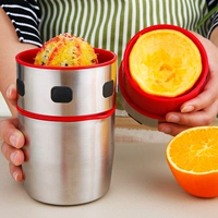 Ручное ручное соковыжималка из нержавеющей стали мини -прессованная сока -машина для дома сжимает апельсиновый лимонный клип апельсиновый сок