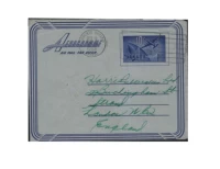 A-YJ1 Канада ' 53 года (почтовая карта-это самолет, земля и кленовые листья)
