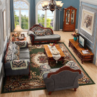 Châu âu-phong cách sofa vải bàn cà phê kết hợp đặt phòng khách căn hộ nhỏ tủ TV bộ hoàn chỉnh của đồ nội thất Châu Âu sofa