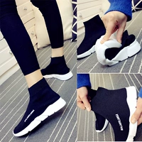 Vớ đàn hồi giày của phụ nữ phẳng khởi động 18 mùa xuân mới paris Hàn Quốc ulzzang thể thao cao giày mùa đông giày sneaker nữ 2021