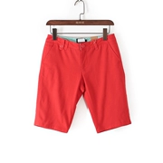 Sê-ri U và quầy mùa hè đích thực của phụ nữ màu cam thẳng thẳng thời trang quần short giản dị 47299 - Cộng với kích thước quần áo
