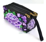 Этническая ретро сумка с петлей на руку из провинции Юньнань, шоппер для отдыха, маленькая сумка клатч, этнический стиль, в цветочек