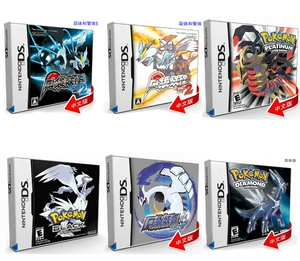 Game Card NDSL Pokemon Black and White 2 Платиновая золотое сердце Гинтама Жемчужное бриллиант Китай