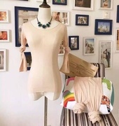 Mùa thu và mùa đông ladies vòng lớn đường viền cổ áo đồ lót chia phù hợp với một mảnh cotton hữu cơ cơ thể liền mạch corset mùa thu quần áo