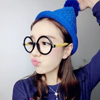 Ala Lei Glasses рамки большой круглой коробки милые очки рамки декоративная женщина с большим круглым лицом личность прилив ретро леопардовые стекла рамы