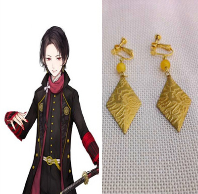 taobao agent COS prop Sword Dance California Qingguang Okita group earring earrings A pair of earr