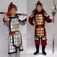 Trang phục cổ xưa, tướng cổ, lính cổ, trang phục, áo giáp, chiến binh, binh lính, tướng nhỏ, trang phục, trang phục sân khấu - Trang phục dân tộc đồ bộ vải đũi