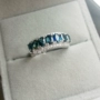 Nhà máy bán trực tiếp nhẫn sapphire tự nhiên nữ chính hãng 925 bạc đá quý nhẫn tính khí hàng nhẫn màu lửa tốt! - Nhẫn nhẫn cầu hôn