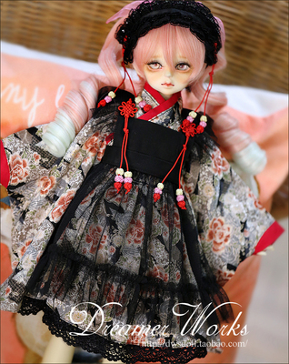 taobao agent BJD/SD 4 -point doll clothes/baby clothes costume maid style yukoo skirt/kimono dress 1/4, giant baby