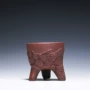 Oriental nồi rhyme Yixing cốc cát màu tím làm bằng tay tinh khiết nồi tím bùn tam giác stump cup cup ấm đất