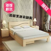 Kinh tế 1 m thông 2 m gỗ rắn giường đôi nôi giường gỗ 1.8 m trẻ em loại giường giường đơn giản 1.5 m