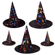 Halloween Wizard Hat Bar Cung cấp Đạo cụ Giả trang Màu Vàng Wizard Hat Witch Hat Magician Hat Point Cap - Sản phẩm Đảng / Magic / Hiệu suất