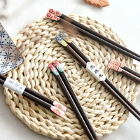 Экологичные японские палочки для еды из натурального дерева для ногтей для влюбленных, творческая пара