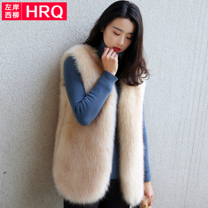 Fur vest nữ phần dài 2018 mới của Hàn Quốc phiên bản của giả con cáo lông ngựa áo khoác lông nhân tạo kích thước lớn chống mùa