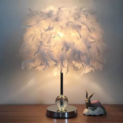 Кварц, настольная лампа для кровати, современный креативный фонарь для принцессы, простой и элегантный дизайн, европейский стиль