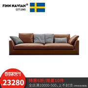 tối giản đôi chút da ghế sofa đầy đủ hiện đại FinnNavian nhập khẩu từ Ý, Richard Brown - Ghế sô pha