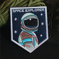Không gian Thăm Dò Không Gian Sứ Mệnh Phi Hành Gia Ba Lô Sticker NASA Chuyến Bay Apollo Thêu Velcro Chương Armband 	miếng dán vào quần áo