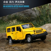 1:32 hợp kim Wrangler Jeep Commander Robinson mô hình xe jeep Trẻ em kéo lại đồ chơi âm thanh và ánh sáng - Chế độ tĩnh