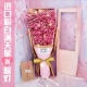 Розовый светло-светлый роскошный золотой ящик с большими погружениями сухой цветочный цветок