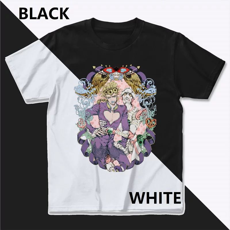 ▽ Джоджо удивительное приключение GIO Qiao Luno Golden Wind Golden Wind Experience Jacket Sweatshot T-т Shirt с коротким рукавом Пейзаж