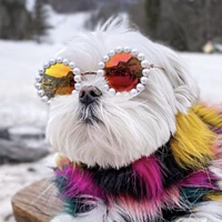 Милое ювелирное украшение, солнцезащитные очки из жемчуга, модный аксессуар