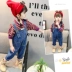 Quần yếm denim nữ mùa xuân 2019 phiên bản mới của Hàn Quốc quần jeans trẻ em nữ quần bé ống rộng - Quần jean quần jean nam mùa đông 1-7 tuổi Quần jean